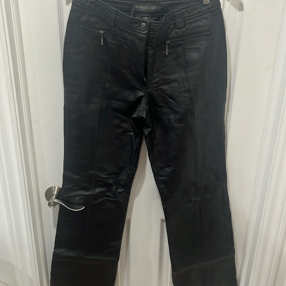 Y2K leather pants